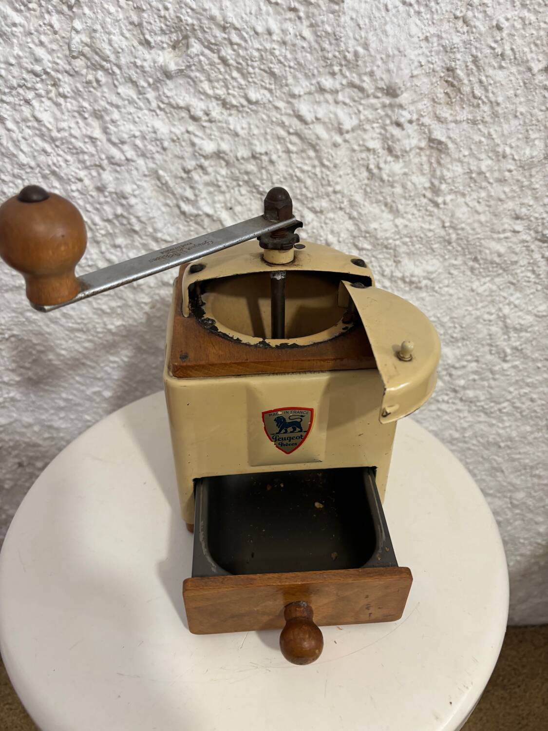 Peugeot Frères coffee grinder. Vintage 60s