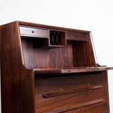 Secretary desk, Danish Rosewood by Arne Wahl Iversen for Branderup Mobelfabrik 1960.