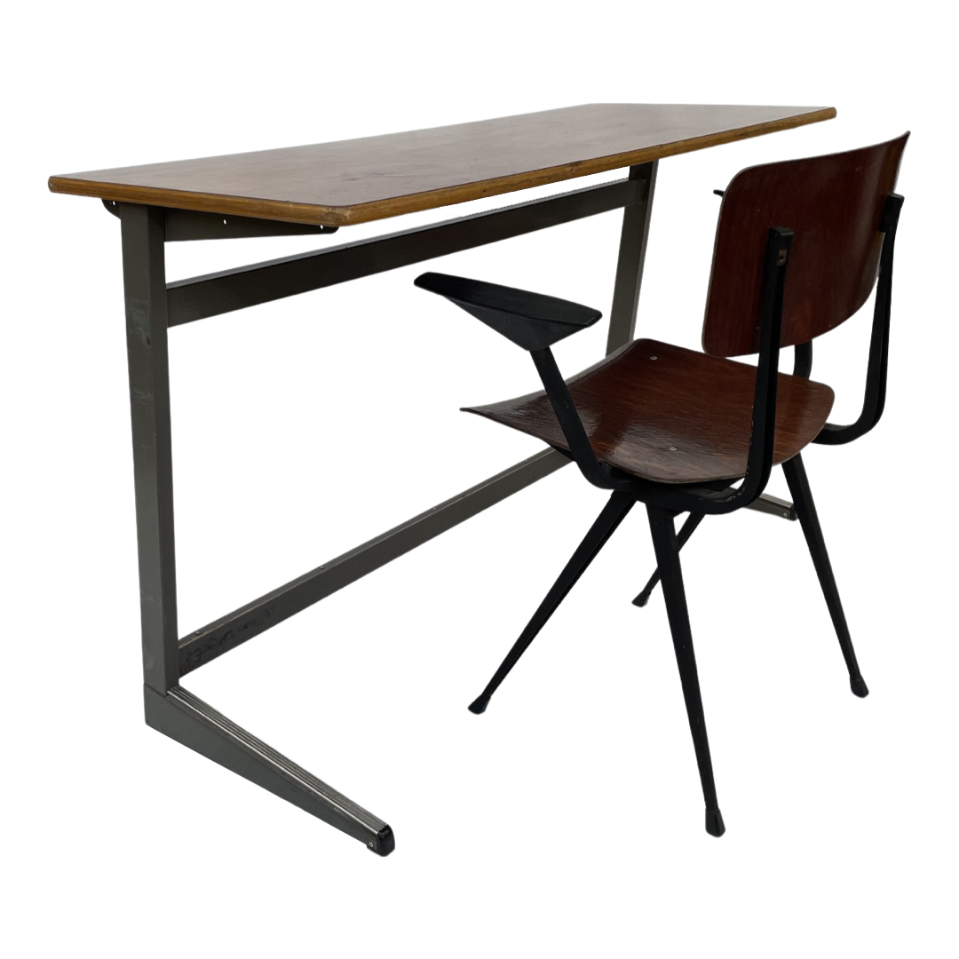 Desk 1960 industrial minimalist from the Netherlands Marko
