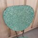 Formica chair green marbled effect