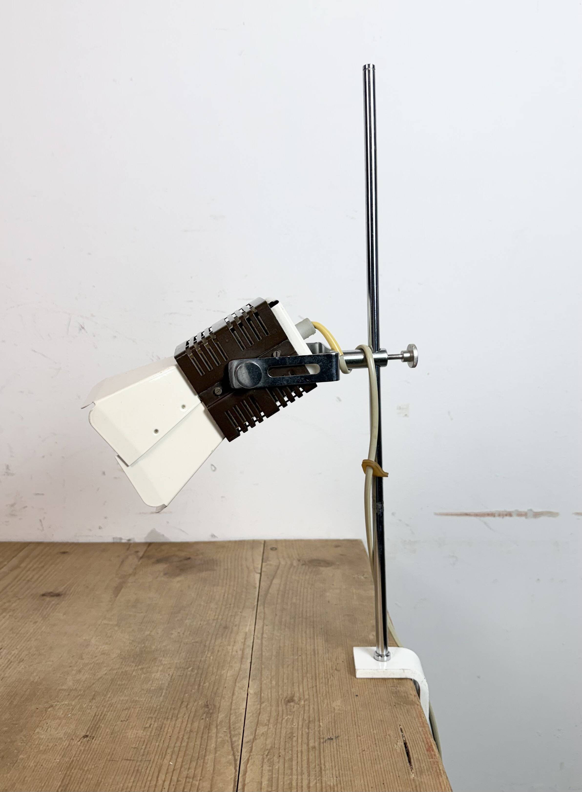 Lampe de table beige vintage de Lidokov, années 1970