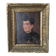Oil on wood old portrait decoration antique countryside baroque molded
