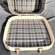 WHITE SUITCASE IN VINTAGE SKAI SQUARE OF 41 CM