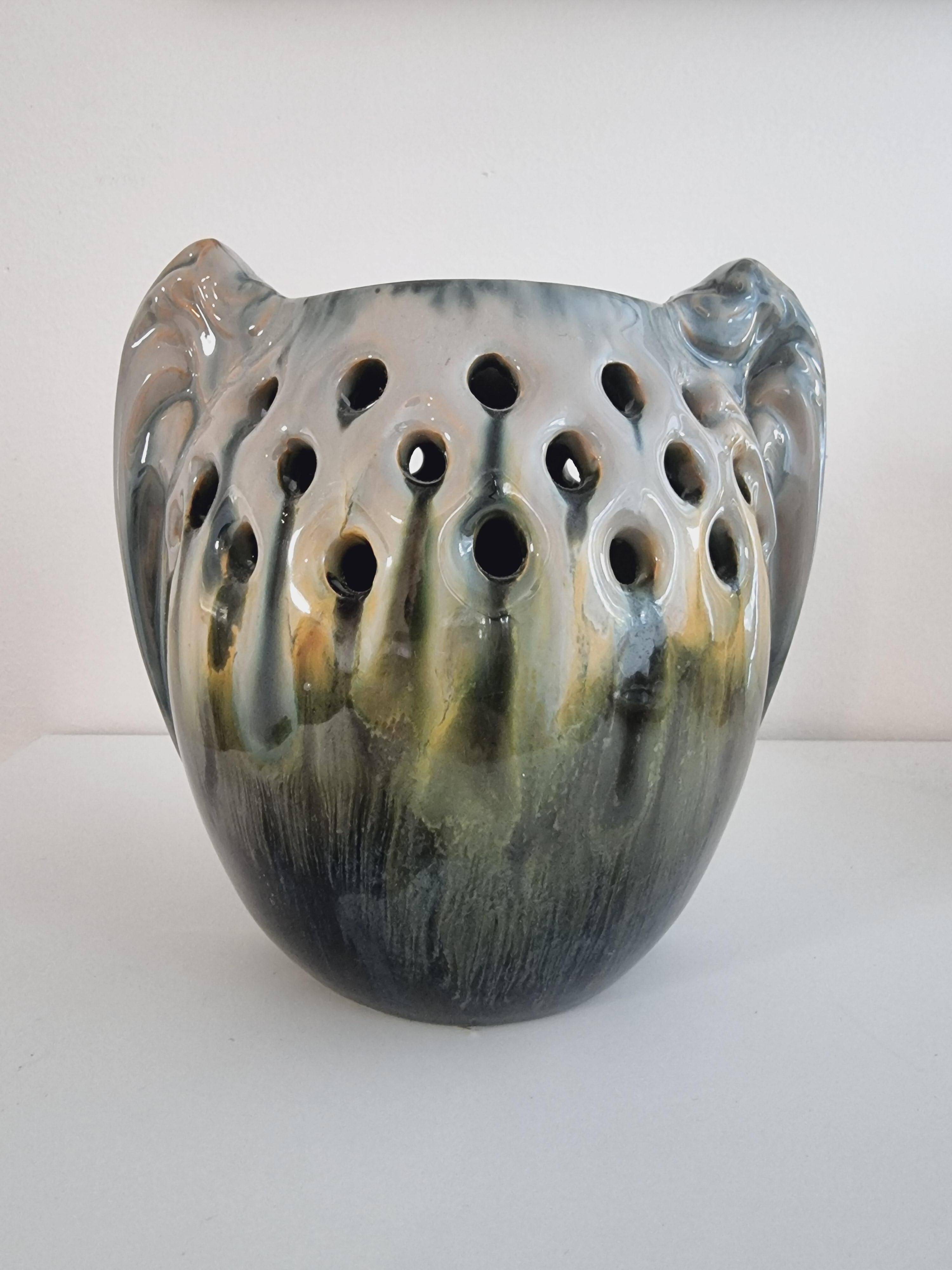 Michael Andersen & Son (MA&S) rare ceramic vase, Jugend, early 20th century, Denmark.