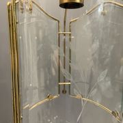 Italian glass brass pendant ceiling lamp