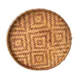 Braided bamboo platter 1970