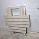 Small folding wooden stool