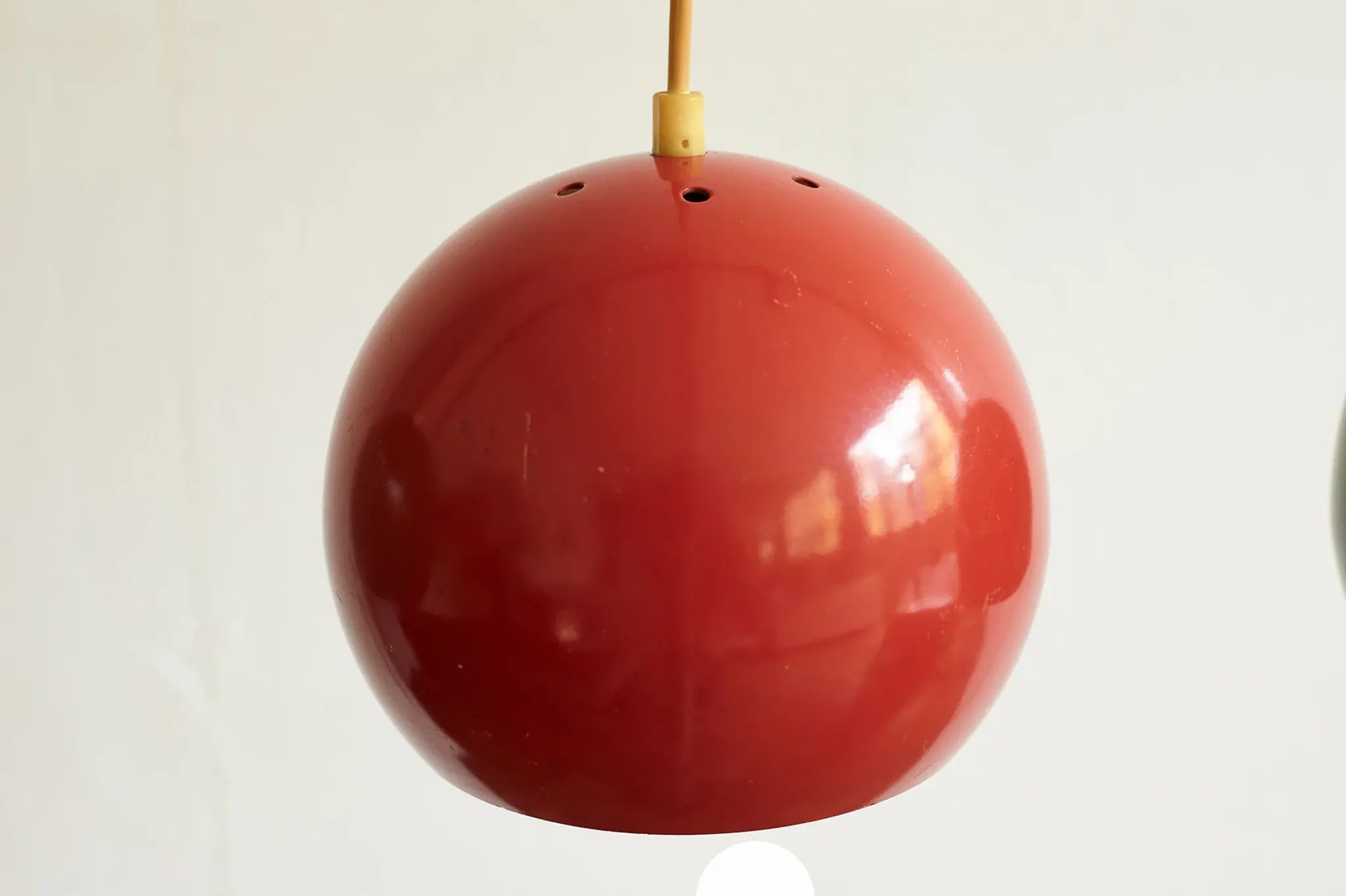 Set of Three Vintage Pendant Lights, Denmark 1970s