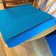 Pair of blue jersey Scandinavian armchairs
