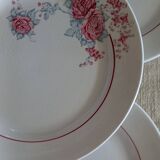 Set of 6 Saint-Amand and Hamage plates, Thalie model