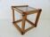 Scandinavian bedside table or side table in pine and smoked glass, 1980