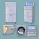 Vintage bathroom furniture Formica 1970