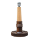 Art Deco wooden lamp, vintage wooden lamp base, table lamp.