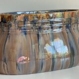 Planter caché-pots ceramic decor barbotine vintage