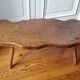 Table low 70s in solid wood tree trunk