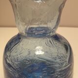 Blown bubble glass vase
