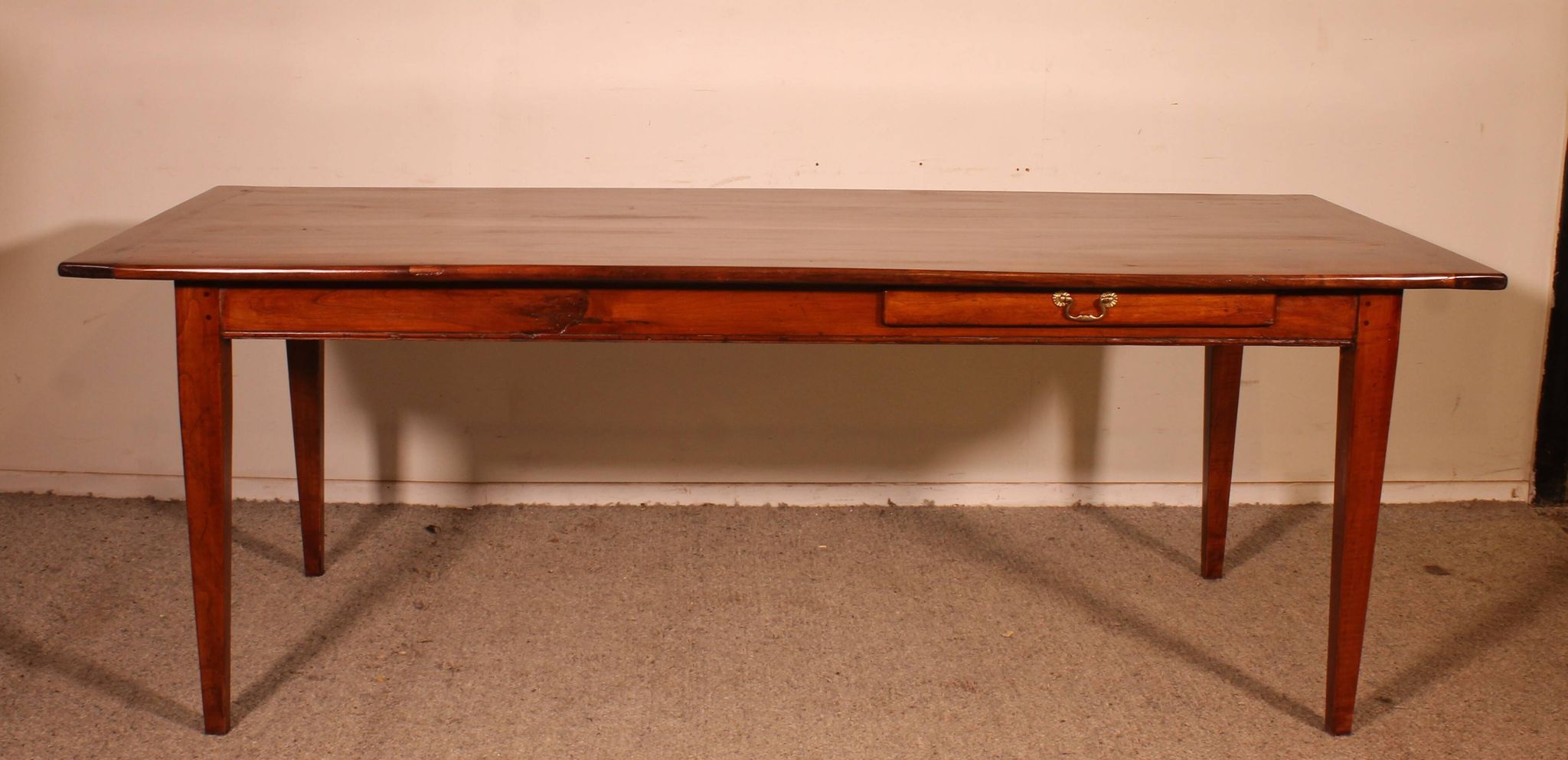 Table de réfectoire en cerisier, 19° siècle