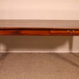 19th Century Refectorial Table in Cherry Wood with a width of 92cm