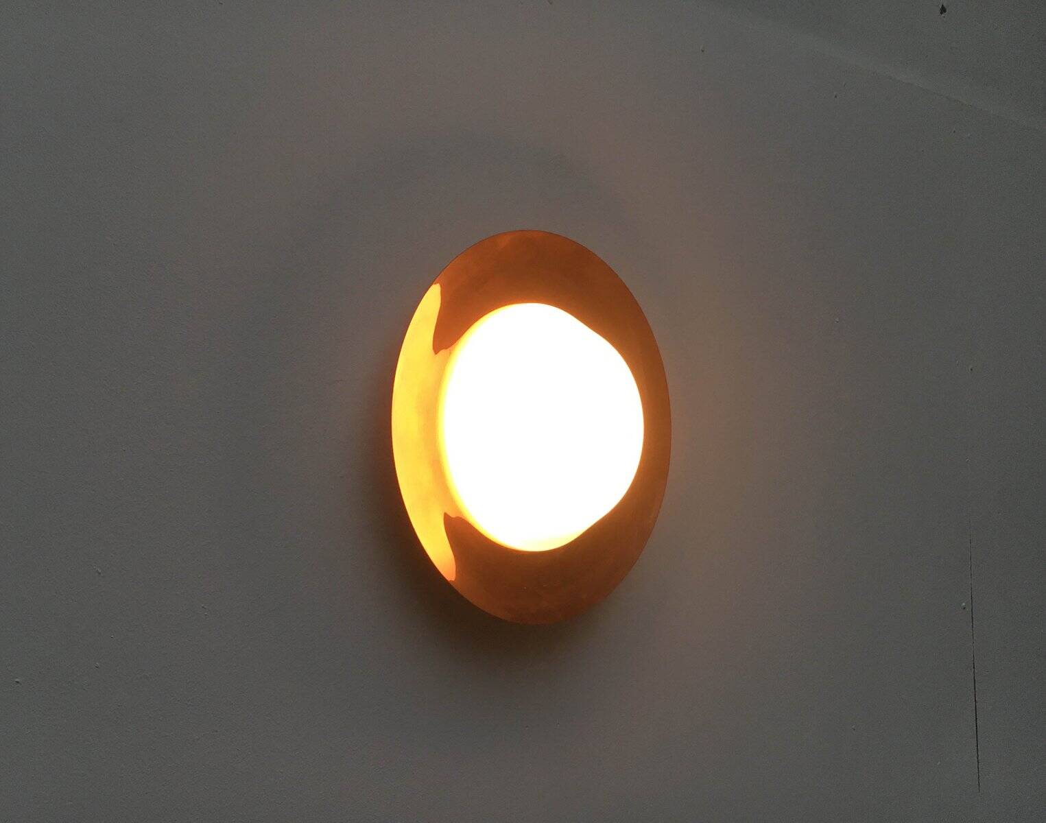 Mid-Century Copper Ceiling Lamp by BUR, Bünte & Remmler