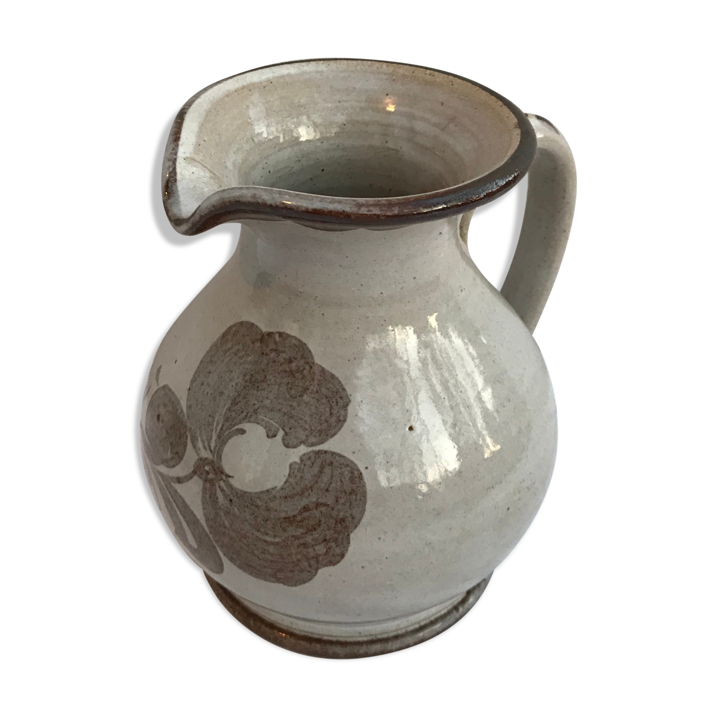 Former pitcher enamelled sandstone