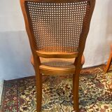 Pair of canned chairs