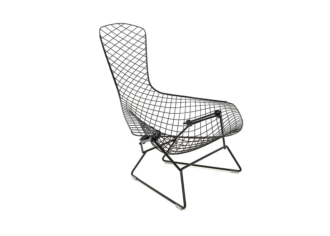 Black "Bird Chair" by Harry Bertoia for Knoll International