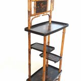 Perret and Vibert shelf in bamboo and Japanese lacquer