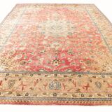 9x12 Pale Red & Cream Classic Persian Rug, 279x374Cm