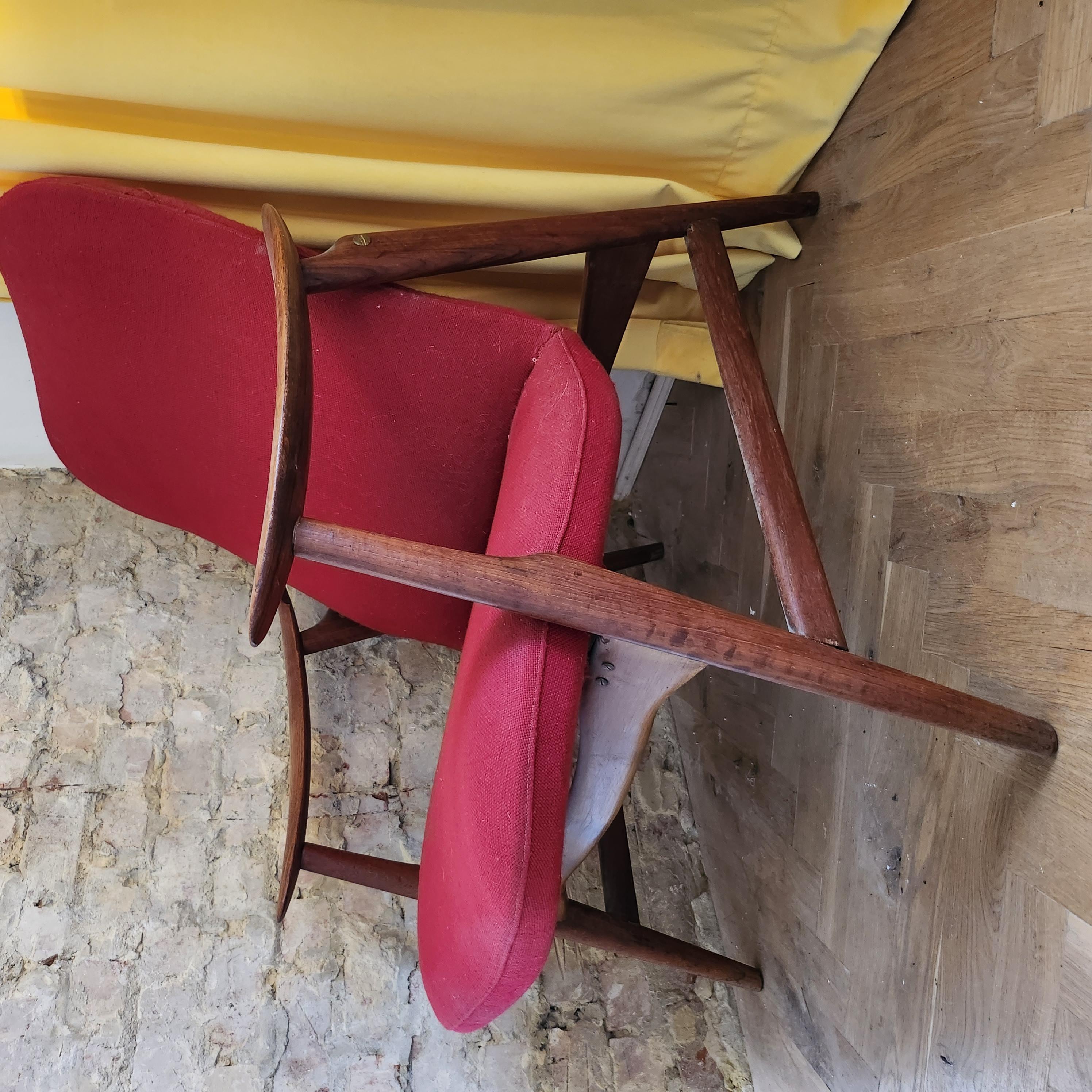 Scandinavian teak armchair