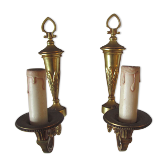 Paire d'appliques Louis XVI