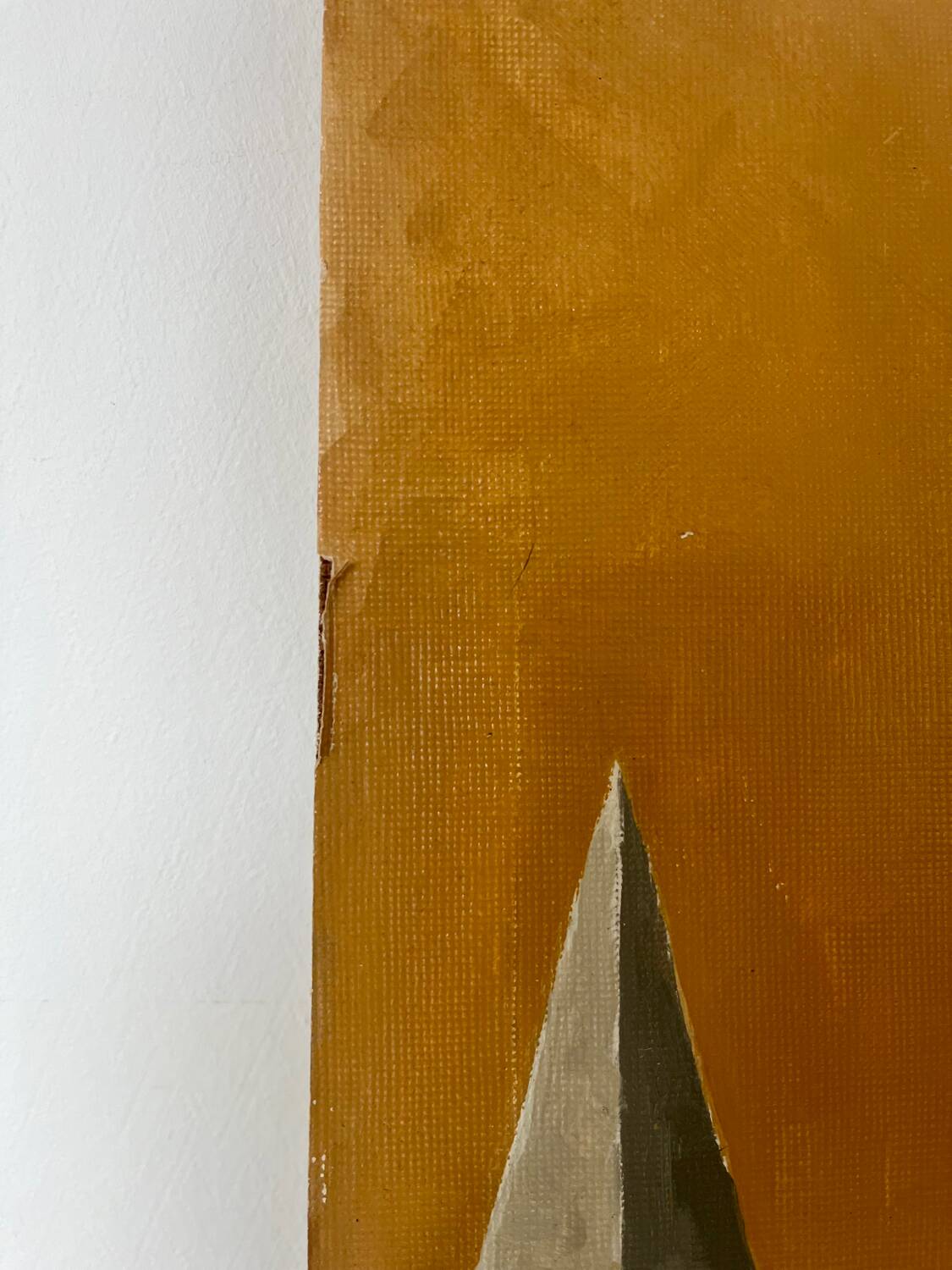 Abstract oil on cardboard signed 41cmx50cm
