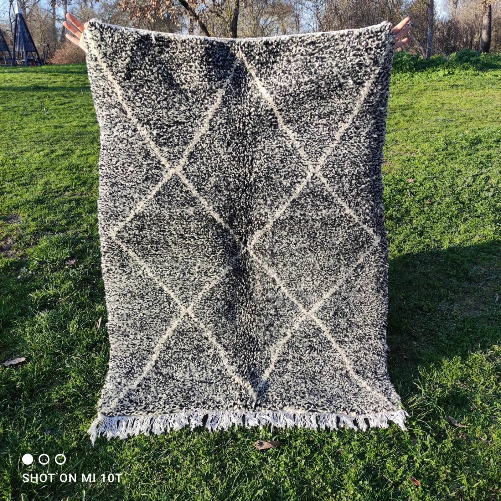 Berber carpet Beni Ouarain 1m50 on 1m10