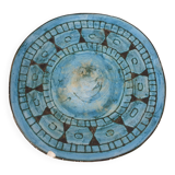 Assiette en céramique vintage 60's 70's - Signée A. Maunier (Vallauris) 29cm