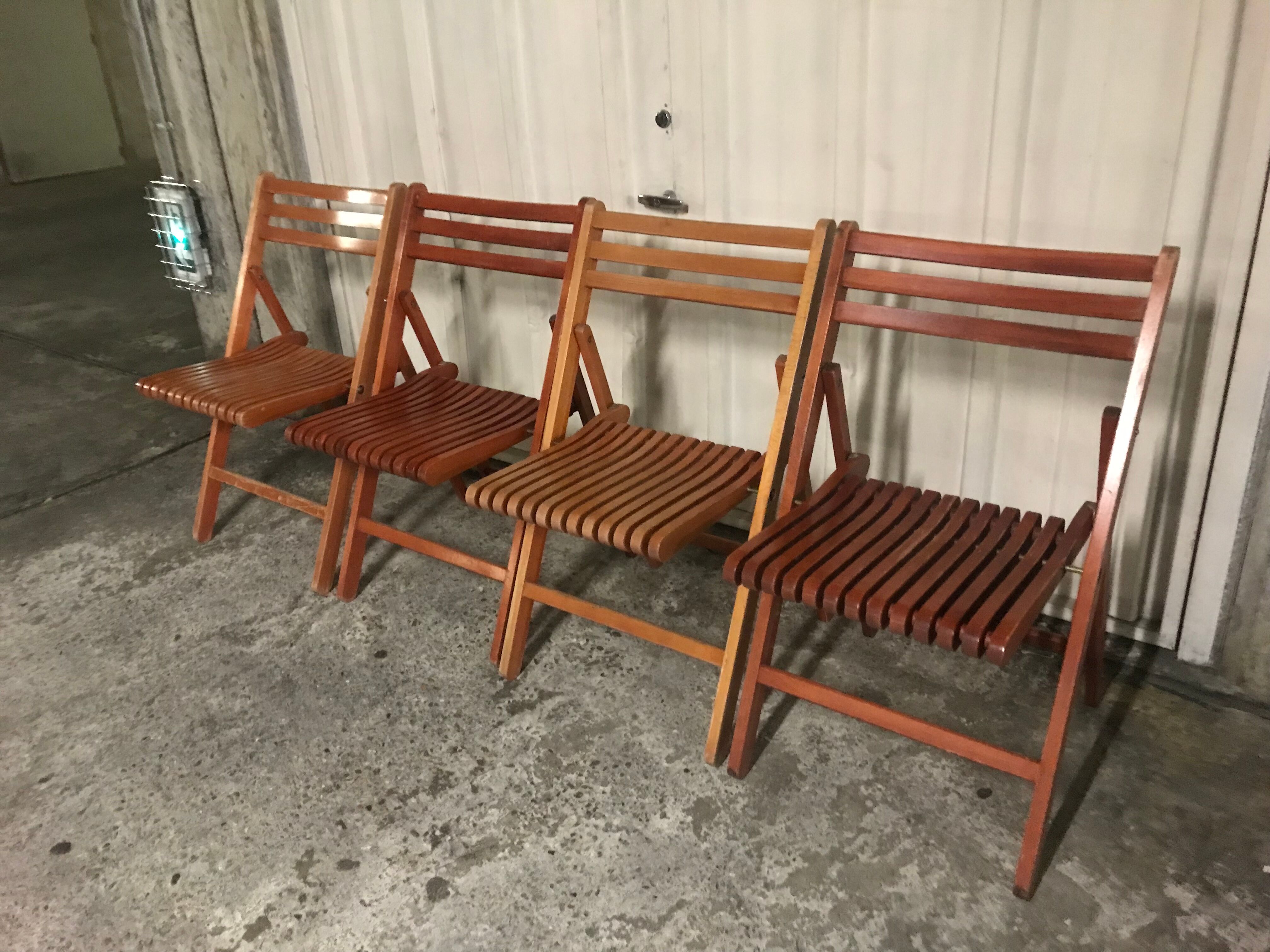 Vintage folding chairs
