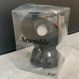 Black ABS plastic table lamp, model "Dalu", by Vico Magistretti