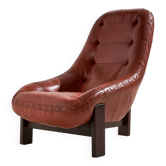 Leather armchair by Jean Gillon for Probel (mk10185)
