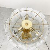 Vintage murano leaf table lamp, 1970s