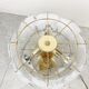 Vintage murano leaf table lamp, 1970s
