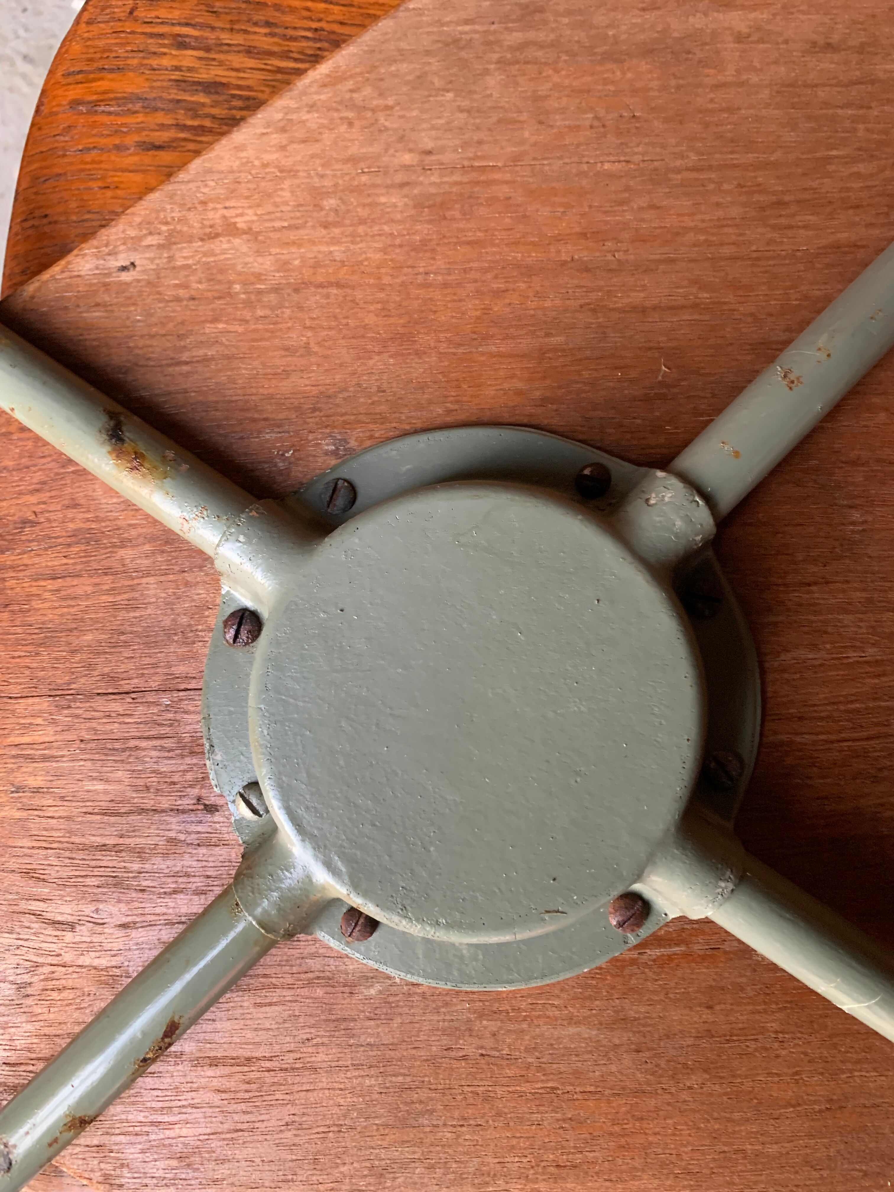 Pair of 3107 chairs - wood & metal