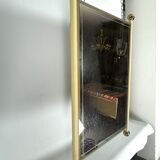 Italian Vintage Mirror in Tommaso Barbi style. Italy 1970s