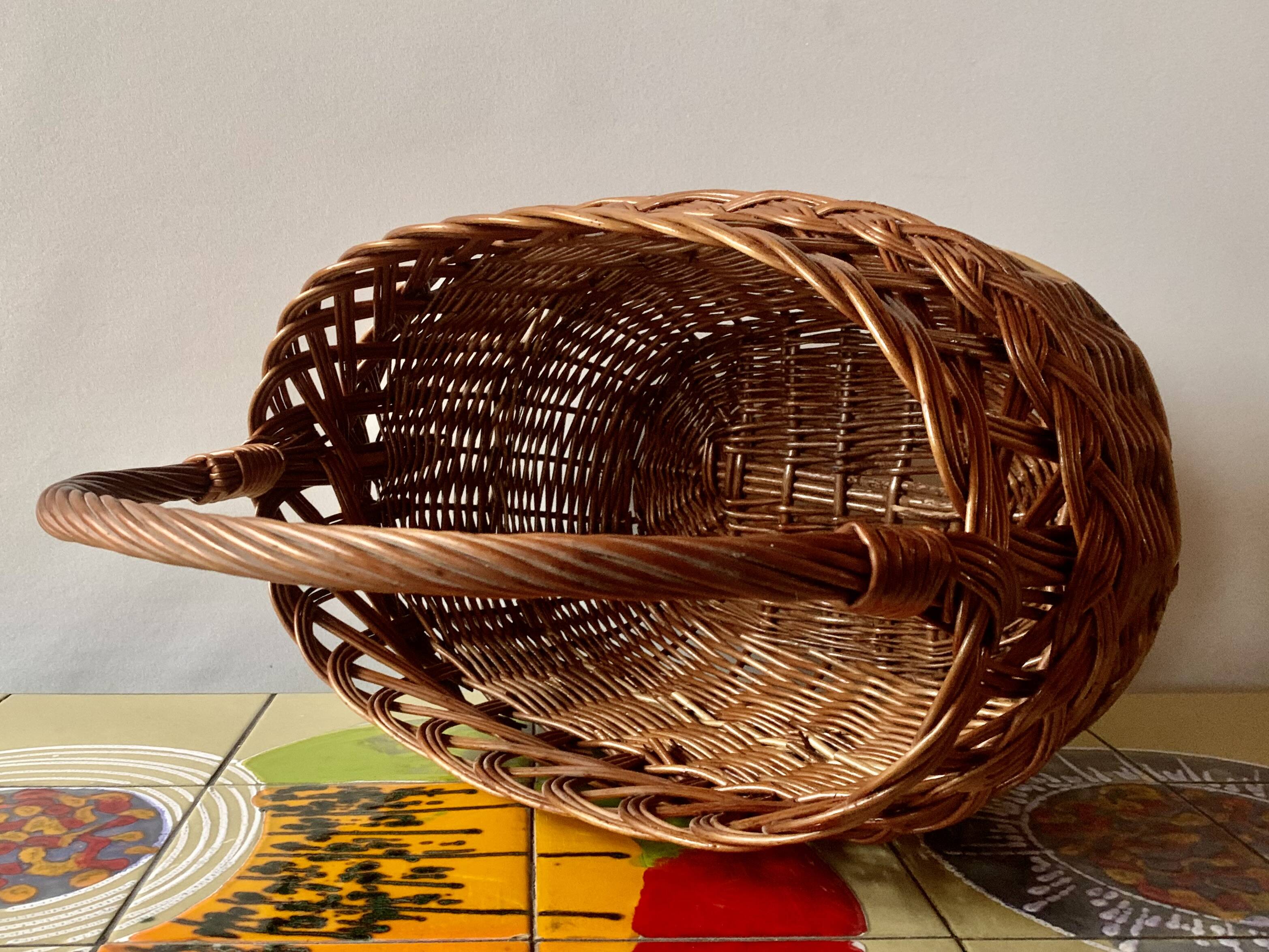 Vintage wicker basket