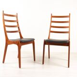 Vintage Danish Teak High-Back Dining Chairs by Korup Stolefabrik, 1960s, Set of 4