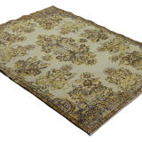 Anatolian handmade vintage rug 233 cm x 165 cm