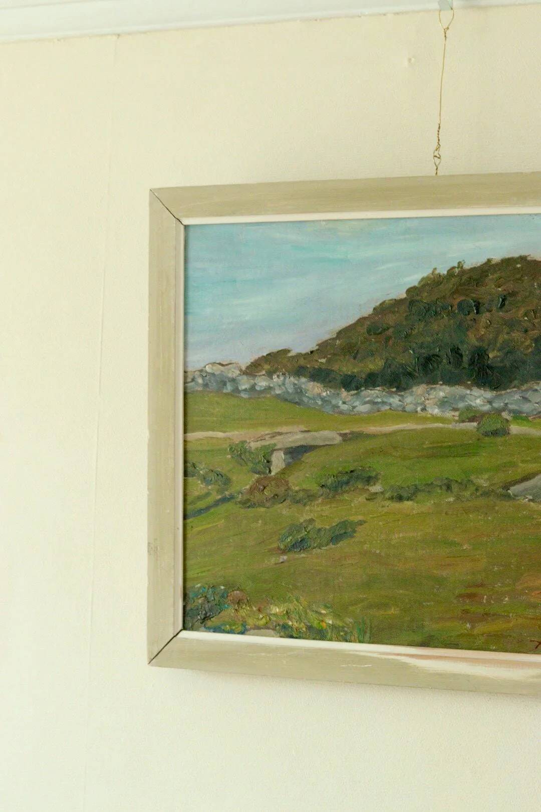 Original oil on canvas from the mid-20th century – landscape