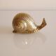 Vintage brass snail 1960