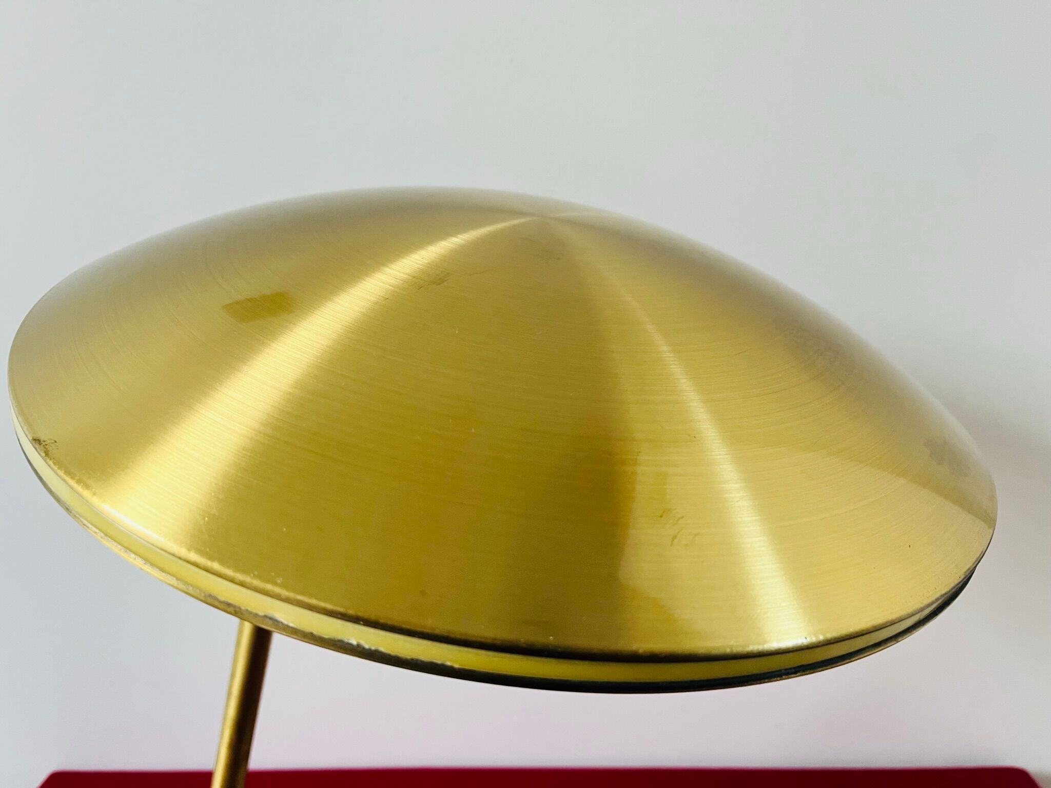 Aluminor brass ufo table / desk lamp 1950