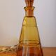 Art Deco amber glass decanter