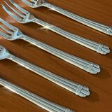 Christofle aria 5 cake forks, dessert very good condition