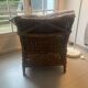 Rattan armchair + 2 cushions