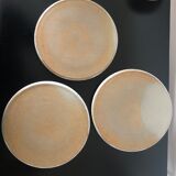 Three ceramic snail plates